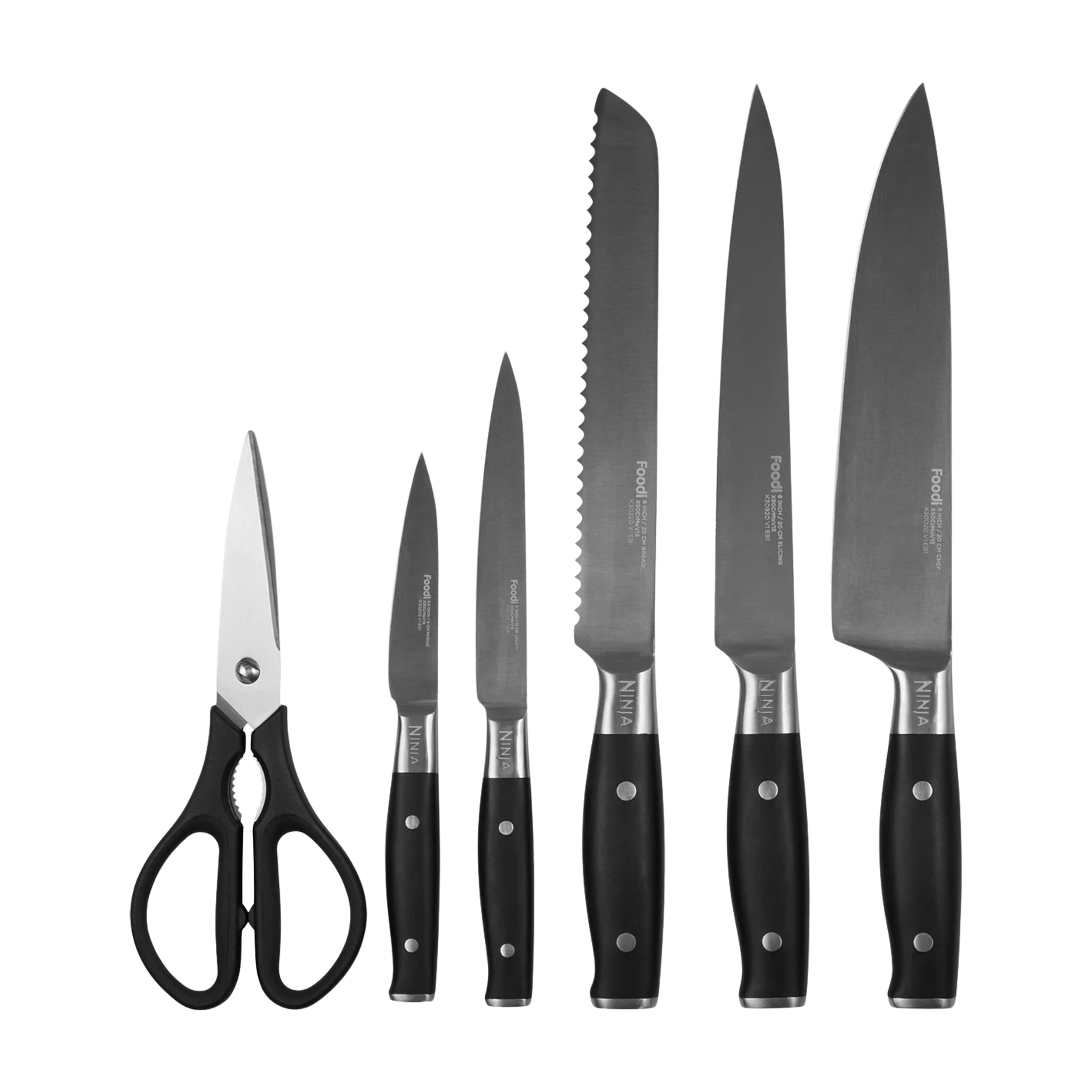 Ninja 6-Piece Knife Set with Sharpener K32006